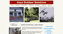 Desktop Screenshot of anzaoutdoorsolutions.com